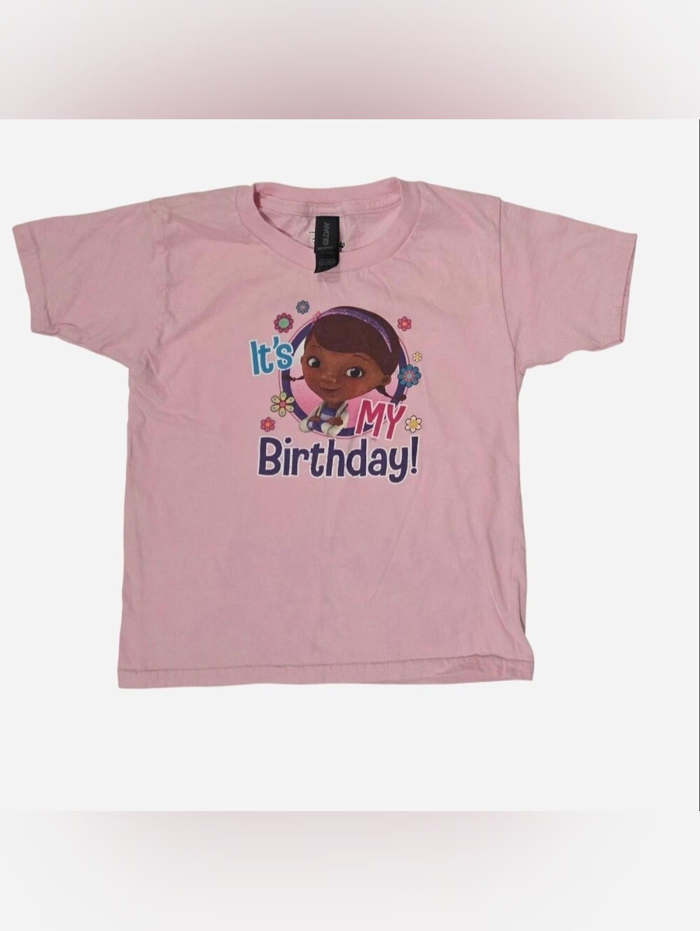 Pink Doc McStuffins "It's My Birthday" Kids T-Shirt - XS